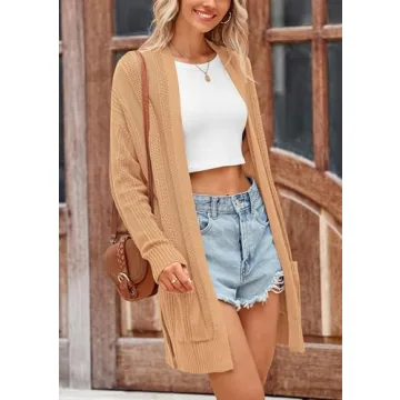 PRETTYGARDEN Stylish Women's Fall Cardigan with Pockets