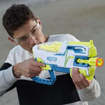 NERF Hyper Bundle with Siege-50 Blaster and 65 Rounds