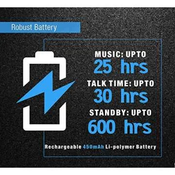 BESIGN SH03 Sports Bluetooth 5.0 Headphones, Wireless Stereo Earphones for Running with Mic for Wireless Music Streaming and Handsfree Calling, Up to 25 Hours Music time