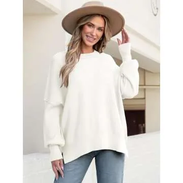 ANRABESS Stylish Oversized Fall Pullover Sweater