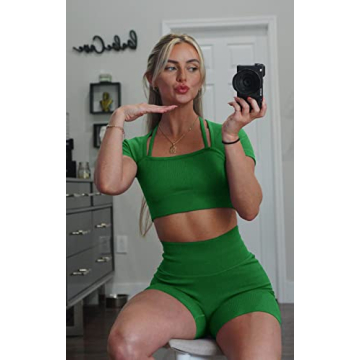 OLCHEE Seamless Women's Workout Set in Green