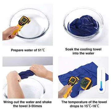 KEAFOLS Cooling Towel Neck Wrap, 40x12’’ Chill Ice Sports Towel Neck Headband Bandana Scarf for Instant Relief