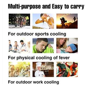 KEAFOLS Cooling Towel Neck Wrap, 40x12’’ Chill Ice Sports Towel Neck Headband Bandana Scarf for Instant Relief