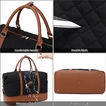 Chic 3-in-1 Weekender Bags for Women with Toiletry Bags