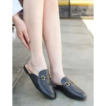 Charmivy Comfortable Slip-on Mules for Women Stylish Flats