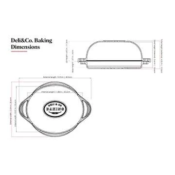 Deli&Co Cast Iron Bread Pan for Baking & Cooking Multicooker