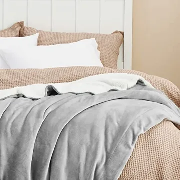 Bedsure Sherpa Fleece Throw Blanket - Soft & Cozy