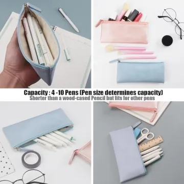 EONMIR Stylish PU Leather Pencil Case - Perfect for All