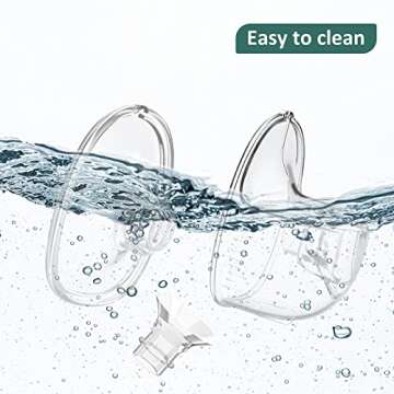 MomMed Flange Insert 21mm for MomMed/Momcozy/Tsrete 24mm Breast Shields/Flange, 21 mm Flange to Reduce 24mm Nipple Tunnel Down to 21 mm, 1Pack