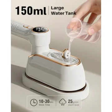 1200W Travel Steamer Iron - Fast, Powerful Wrinkle Remover