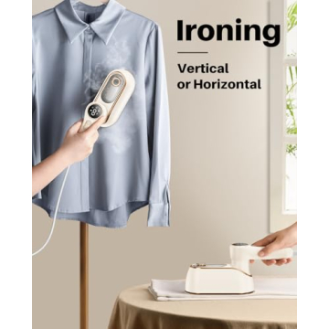 1200W Travel Steamer Iron - Fast, Powerful Wrinkle Remover