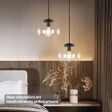 KoKo&Yukina Mini Globe Pendant Light | Adjustable & Stylish