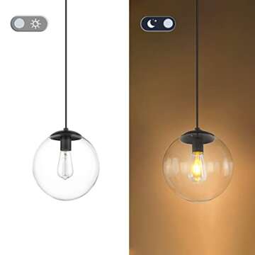 KoKo&Yukina Mini Globe Pendant Light | Adjustable & Stylish