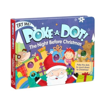 Poke-a-Dot Christmas Countdown Book - Interactive Holiday Fun for Kids 3+