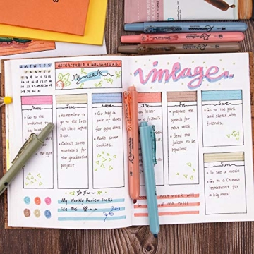 WRITECH Retractable Highlighters: Non-Bleed Vibrant Colors