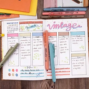 WRITECH Retractable Highlighters: Non-Bleed Vibrant Colors