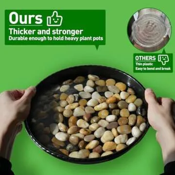 Durable Plant Saucers Set - 18 Pack for All Needs