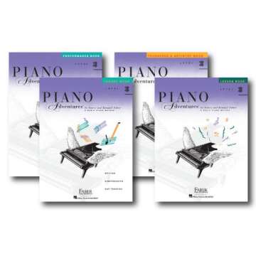 Faber Piano Adventures Level 3B Learning Library Set - Lesson, Theory, Performance, Technique & Arti...
