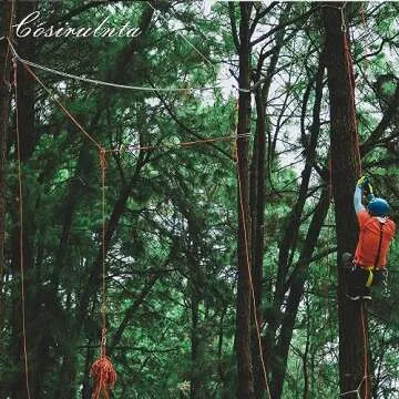 Double Braid Polyester Rope Orange(1/2 in x 50 ft) Arborist Rigging Nylon Pulling Rope - 48 Strand Polyester Braided Rope Bull Rope for Outdoor, Climbing, Swing, Sailing