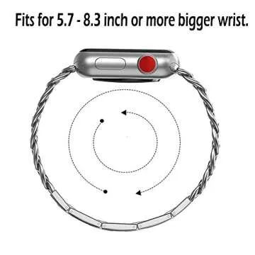 Seoaura Compatible Apple Watch Band for Woman Man 45mm 49mm 42mm 44mm, Stainless Steel Metal Cowboy Chain Style Replacement iWatch Ultra Series 9 8 7 6 5 4 3 2 1 SE Nike+ Sports Strap Wristband (Gold,