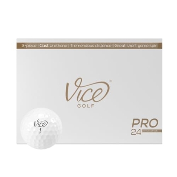 Vice Pro White Golf Balls Affordable Performance 24 Pack