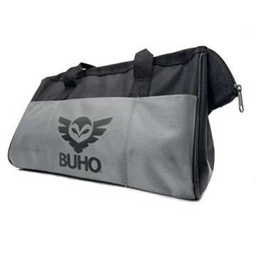 Drill Set Bundle with Ryobi 18V Cordless Drill, 1.5 Ah Lithium-ion Battery, 18-Volt Battery Charger, 40 Piece Multipurpose Drill Bits, and Buho 16 Inch Tool Bag with Outside Pockets