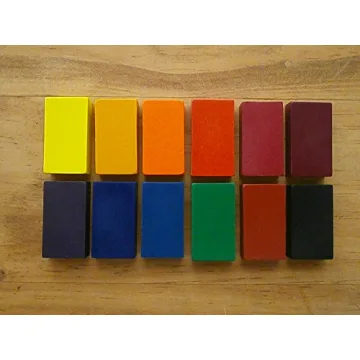 Filana Organic Beeswax Block Crayons 12-Pack for Kids
