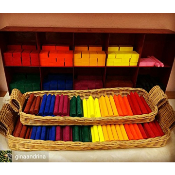 Filana Organic Beeswax Block Crayons 12-Pack for Kids