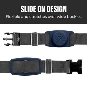 Durable Pup Culture AirTag Dog Collar Holder for Pet Tracking