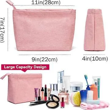 FUNSEED Large Travel Toiletry Bag - Versatile & Stylish Organizer