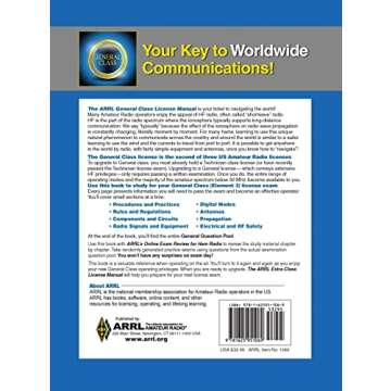 ARRL General Class License Manual for Ham Radio 9th Edition - Complete Study Guide with Exam Questio...