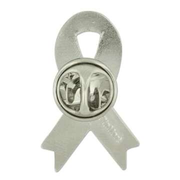 Mental Health Awareness Ribbon Pin - Quality Cloisonne