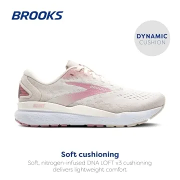 Brooks Women’s Ghost 16 Neutral Running Shoe - Coconut/Zephyr/White - 9.5 Medium