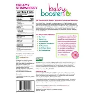 Baby Booster Pregnancy Protein Powder Vitamin Supplement Shake - OB/GYN Approved Prenatal & Postnata...
