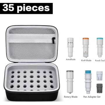 GWCASE Case Compatible with Silhouette for Cameo Auto Blades, 35+pcs Tool Organizer Container for Ro...