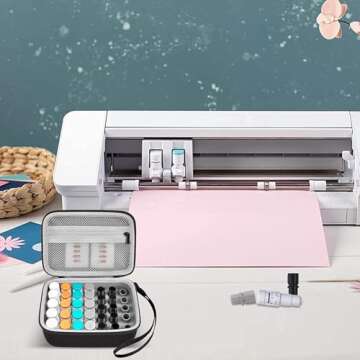 GWCASE Case Compatible with Silhouette for Cameo Auto Blades, 35+pcs Tool Organizer Container for Rotary Kraft AutoBlade Pen Holder Punch Blades Tools Adapter Set (Box Only)