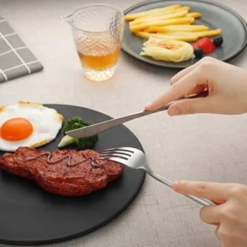 Devico 20-Piece Matte Silverware Set for All Occasions