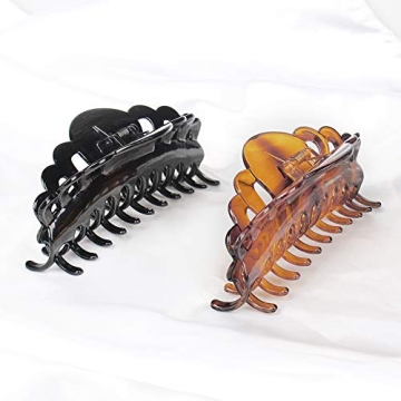 Ex-Large Plastic Hair Claw Clips for Thick Hair