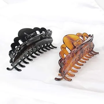 Ex-Large Plastic Hair Claw Clips for Thick Hair