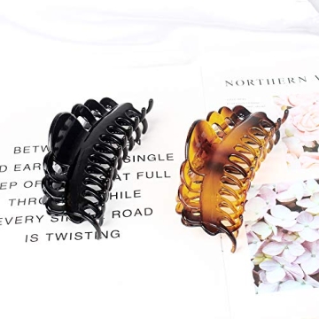 Ex-Large Plastic Hair Claw Clips for Thick Hair