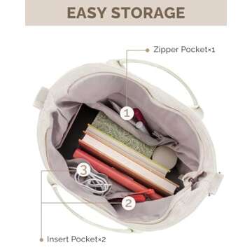 Stylish Prite Corduroy Tote Bag for Work and College