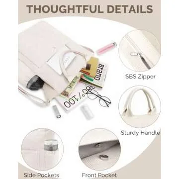 Stylish Prite Corduroy Tote Bag for Work and College