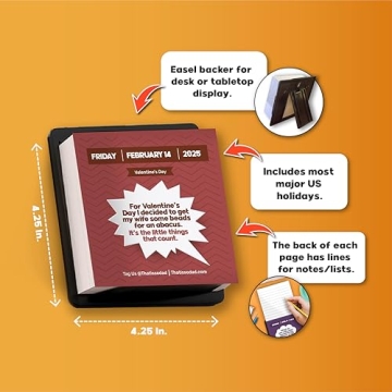 2025 Dad Joke Tear Off Calendar for Fun Loving Dads