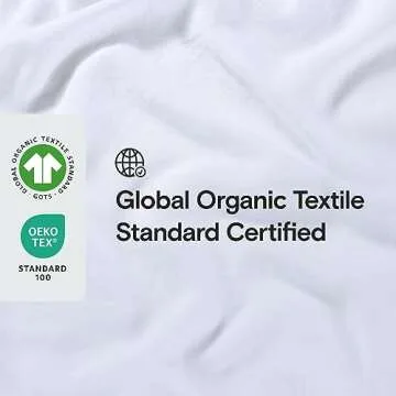 Sijo Stone Washed Organic French Linen Bed Sheet Set, GOTS Certified Organic, Best Cooling Linen Sheet Award by Sleep Foundation, 3 Piece - 2 Pillowcases and 1 Fitted Sheet (Snow, Queen)