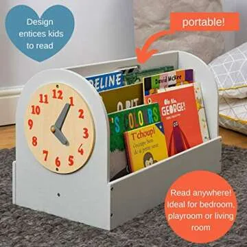 Tidy Books Kids Book Rack - Eco-Friendly Book Caddy