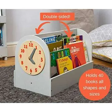 Tidy Books Kids Book Rack - Eco-Friendly Book Caddy