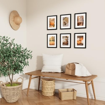 Vittanly 8x10 Picture Frames Set of 4 - Black