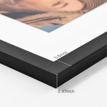 Vittanly 8x10 Picture Frames Set of 4 - Black