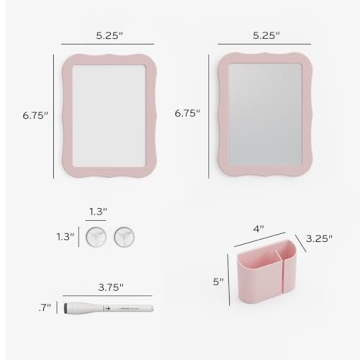 U Brands Pink Locker Accessories Kit for Students