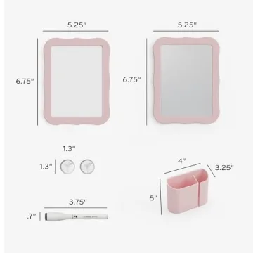 U Brands Pink Locker Accessories Kit for Students